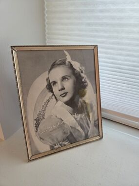 Vintage Silver Plated 8x10 Engraved Picture Frame Velvet Back